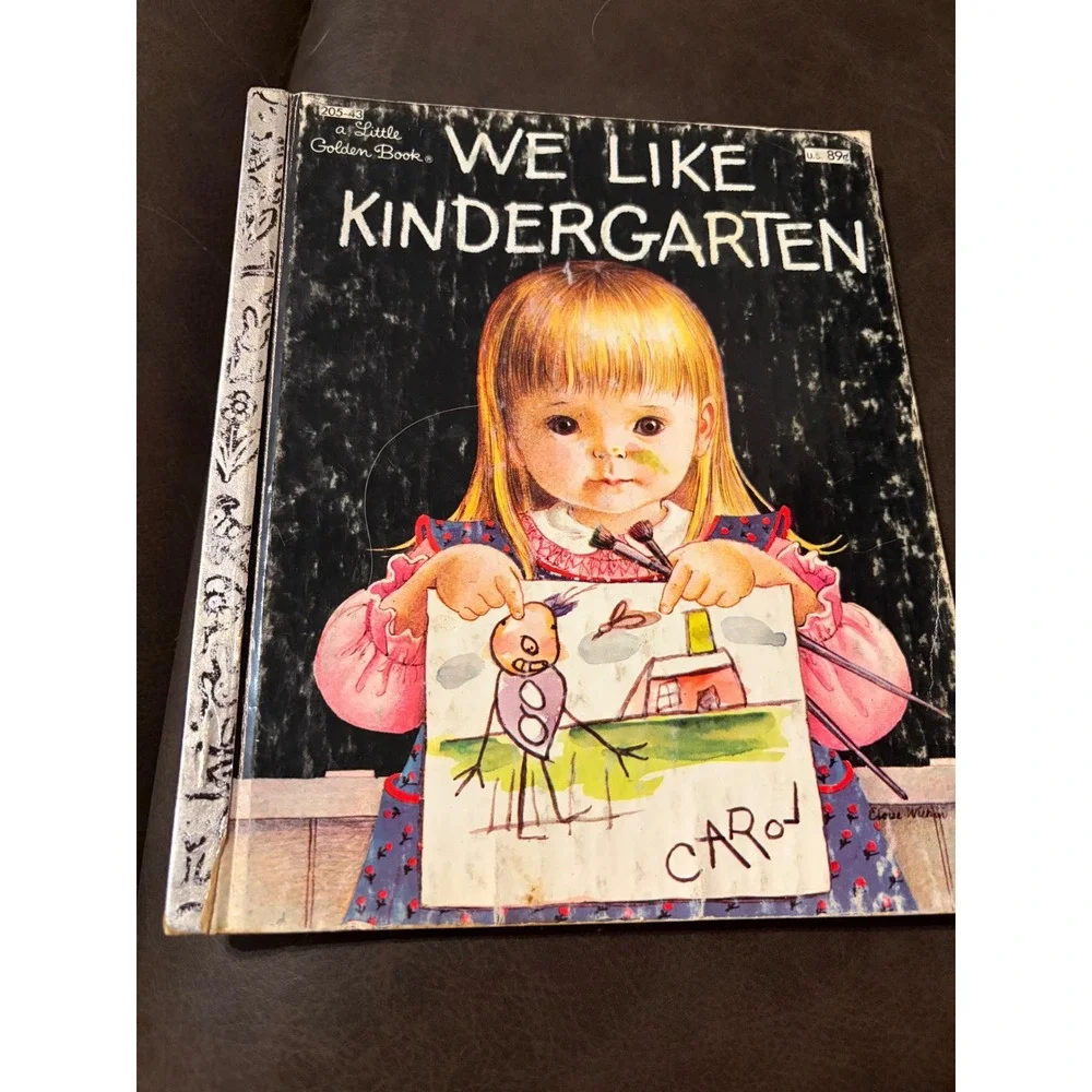 Vintage Little Golden Book We Like Kindergarten Clara Cassidy Eloise Wilkin 80s